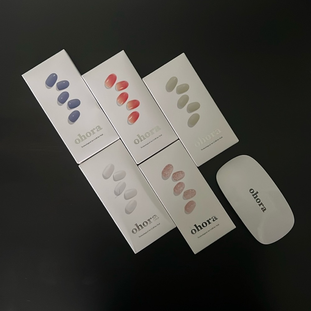 Ohora DIY Nail Kit with 5️⃣ different gel nail kits